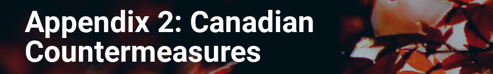 Appendix 2: Canadian Countermeasures